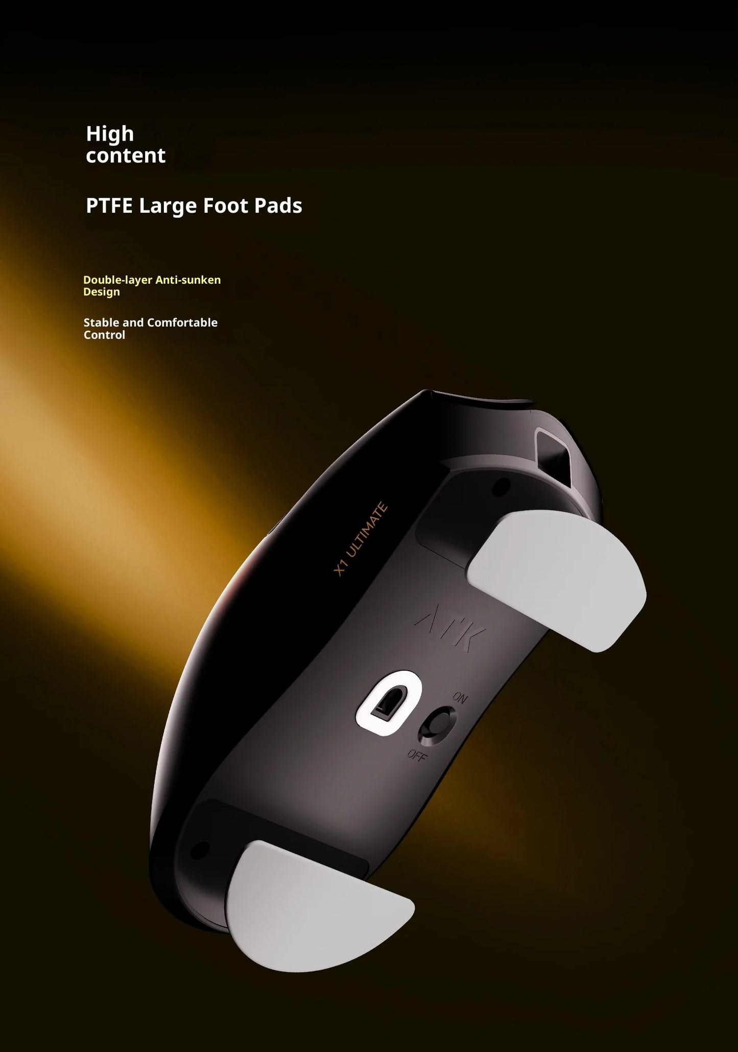 ATK X1 V2 Ultimate 2.0 безжична мишка Paw3950 Utrla 54g лека 750ips 0.163ms ниска латентност 650ips геймърски нов аксесоар подаръци