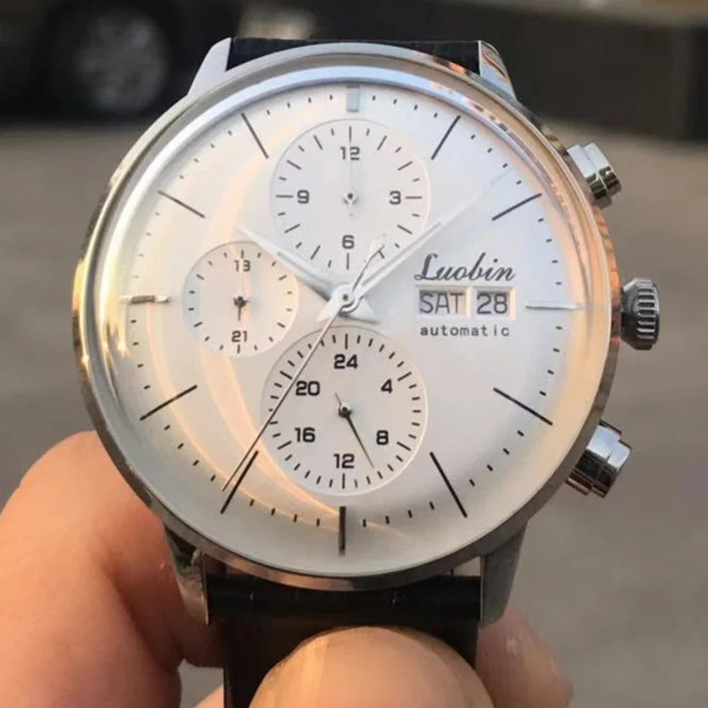 Orologio di lusso da uomo automatico meccanico a carica automatica, elegante, in acciaio inossidabile, luminoso, Relojes Para Hombre 2020