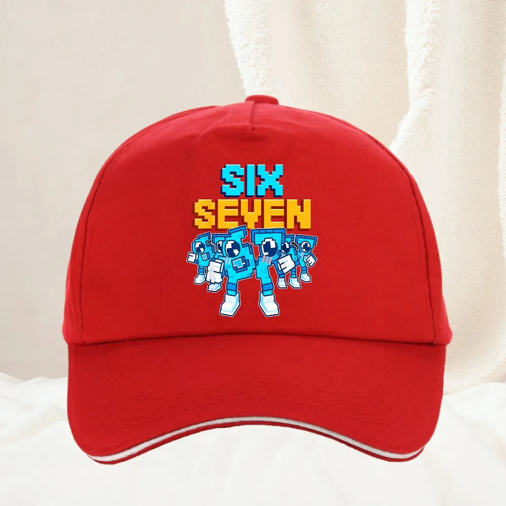 Meme 67 Six Seven 6 7 olasz Brainrot baseball sapka, férfi trucker sapka, tavaszi, alkalmi, szabadtéri, edzőtermi, napellenzős, snapback sapka