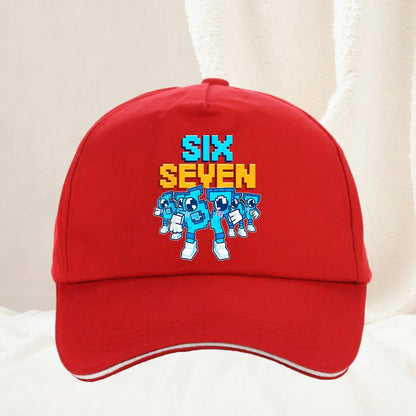 Meme 67 Six Seven 6 7 olasz Brainrot baseball sapka, férfi trucker sapka, tavaszi, alkalmi, szabadtéri, edzőtermi, napellenzős, snapback sapka
