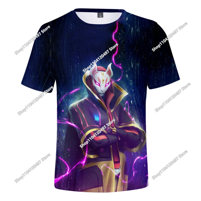 Halloween Peely 3D тениска за момчета и момичета, коледни Fortnite тениски, Battle Royale streetwear, детска Victory Game мъжка тениска, дрехи