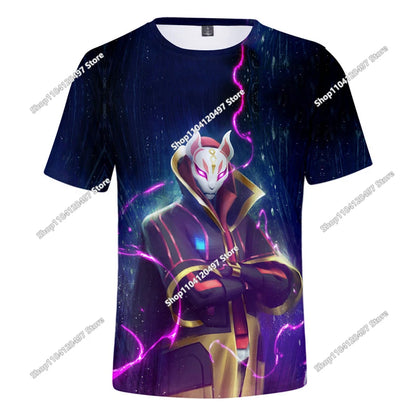 Fortnite T Shirt Men Shoot Game Battle Hero Tshirt Victory Royale Clothing Young Children T-shirts for Boys Girls of 2-14 Years