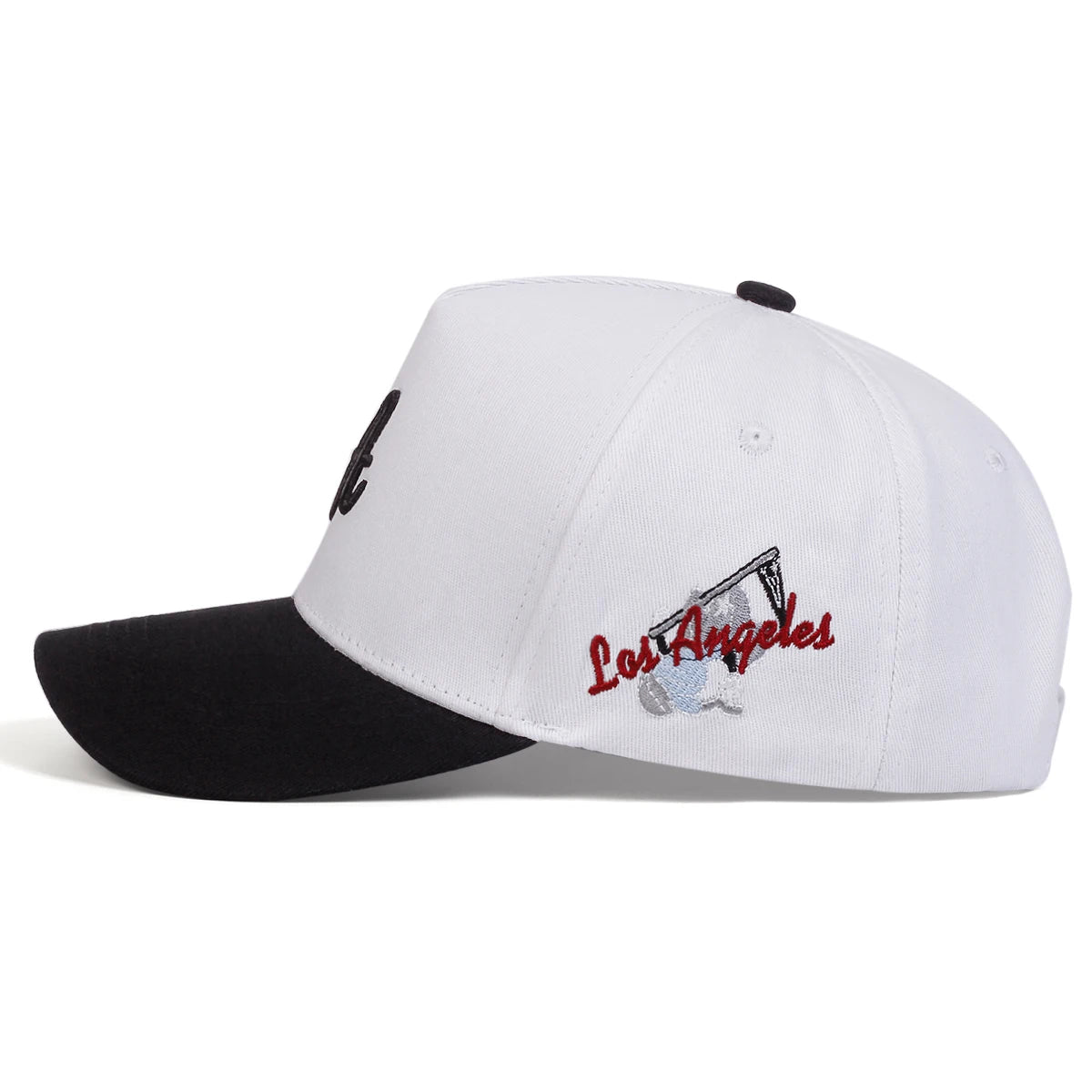Unisex „A Letter Side Los Angeles” hímzéses baseball sapka, tavaszi-őszi, szabadtéri, állítható, alkalmi sapka, napvédő sapka, sportsapka