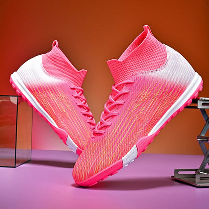 Nouvelles chaussures de football professionnelles pour hommes, chaussures de football antidérapantes, unisexes, respirantes, chaussures de futsal, nouvelles chaussures à crampons, livraison directe, ultralégères