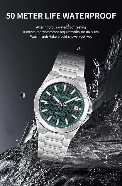 Relógio Masculino Specht&Sohne 2025 Novo 38MM Automático, Movimento Japonês Miyota 8215, Aço, Vidro de Safira, Reloj Homb Impermeável