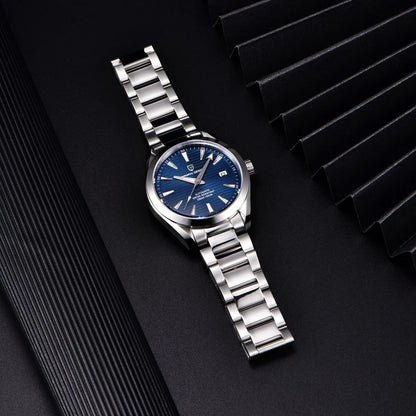 Reloj de lujo para hombre PAGANI DESIGN – Modelo automático mecánico (calibre 8215), de acero inoxidable, hermético, con indicador de fecha y agujas luminiscentes
