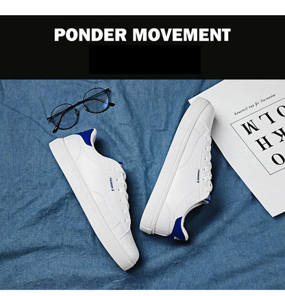 Men's Casual Skateboarding Shoes White Outdoor Leisure Sneakers Breathable Walking Shoes Flat Shoes Chaussure Homme 39-48