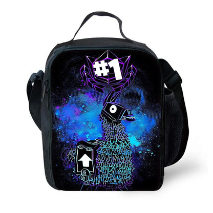 Classic Game Fortnite Child Insulated Large Capacity Bag for Boys & Girls Student Outdoor Picnic Reusable Thermal Cooler Lunch Box