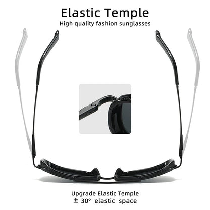 Luxury Rectangle Men's Sunglasses Retro Metal Steam Punk Sun Glasses Male Classic Outdoor Driving Shades Summer Glasses