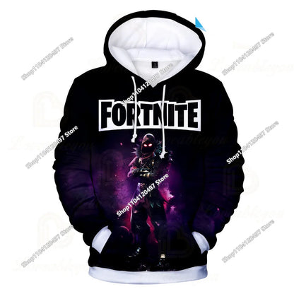 Fortnites Cosplay Sweatshirt Game 3D Printed Unisex Hoodie Casual Coat Anime Peripheral Kawaii Jacket Children Clothing Gifts