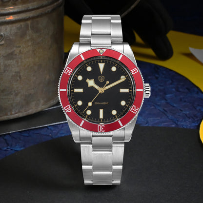 Watchdives WD7922 BB54 Watch VH31 Sweep Second Movement Sapphire Crystal 20bar Waterproof C3 Luminous 37mm Vintage Watches