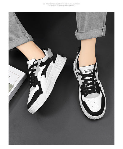 Pantofi sport noi de toamnă pentru bărbați, pantofi confortabili cu platformă pentru bărbați, tendință 2023, pantofi vulcanizați cu șireturi, sneakers casual albi, zapatillas