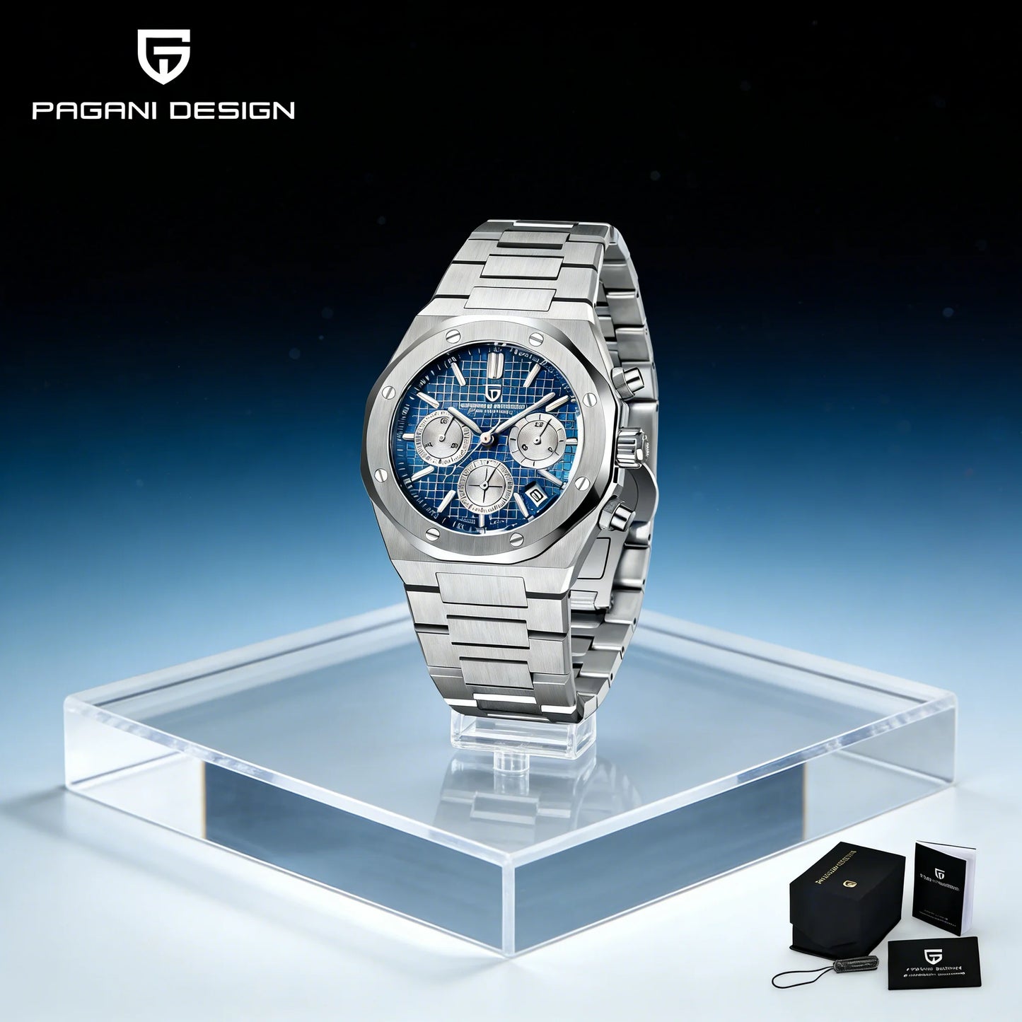 PAGANI DESIGN PD1707 Men's Quartz Watches 40MM Stainless Steel Sapphire Glass Top Brand Watch Gift for Men Reloj Hombre 2024 New