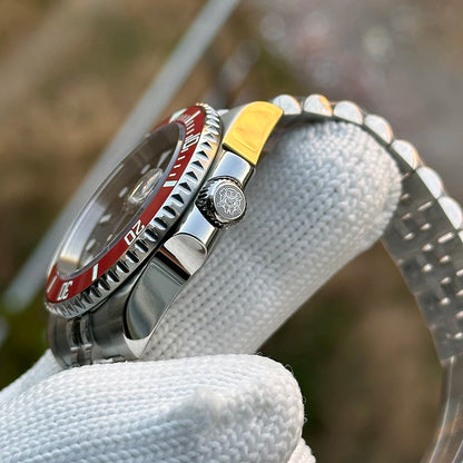 Steeldive Brand Watch SD1953C Red Bezel Diver Watch Men 300M Waterproof Sapphire Glass BGW9 Luminous NH35 Automatic Dive Watch