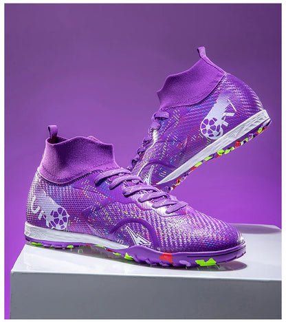 Nieuwe voetbalschoenen voor heren, ademende trainingsschoenen met noppen voor gras, lange spikes voor wedstrijden, indoor sneakers, ultralicht, dropshipping