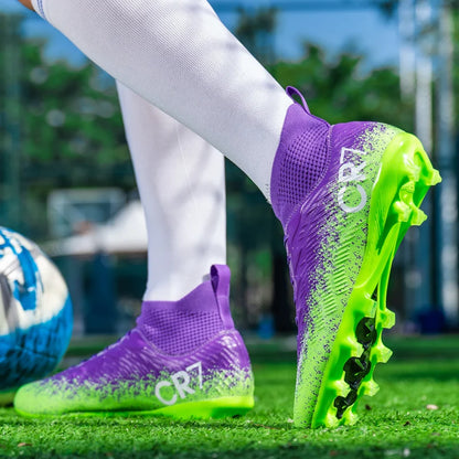 Autumn Hot Selling Shock-Absorbing Adult Football Shoes Soft and Stable Sports Shoes Rebound Wrapped Lightweight Cleats