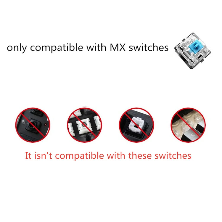 Teclas Gamer RGB retroiluminadas em degradé para teclado mecânico com switch MX, perfil OEM, PBT, branco e azul, layout ISO, teclas DIY