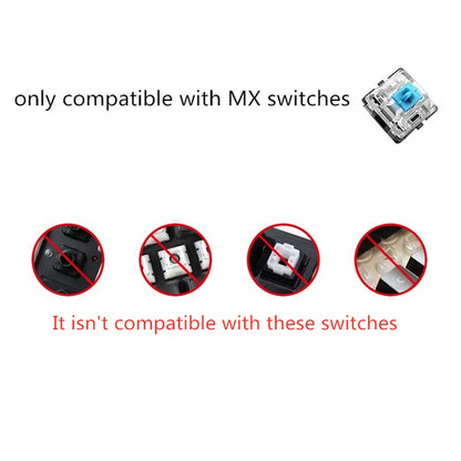 Teclas Gamer RGB retroiluminadas em degradé para teclado mecânico com switch MX, perfil OEM, PBT, branco e azul, layout ISO, teclas DIY