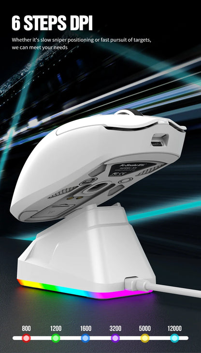 K-Snake X11 Bluetooth wireless mouse three-mode e-sports PAW3311 laptop desktop office game RGB magnetic charging