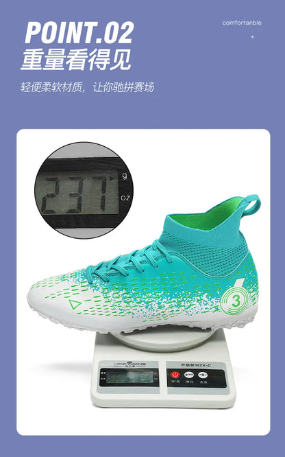 Teenage Adult Football Shoes New Fashion Large Size Sneakers Outdoor Professional Competition Training Football Footwear 31-48