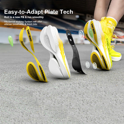 ONEMIX Carbon Fiber Plate Running Shoes Traction Shock Absorption Professional Marathon PB Racing Sports Trainers