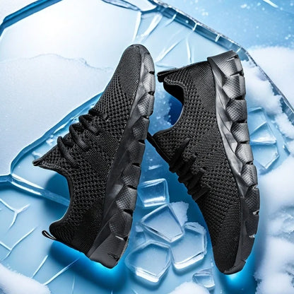 Heren sneakers van mesh, lichtgewicht damesschoenen, casual platte schoenen, hardloopsportschoenen voor heren, zachte ademende tennissneakers voor mannen