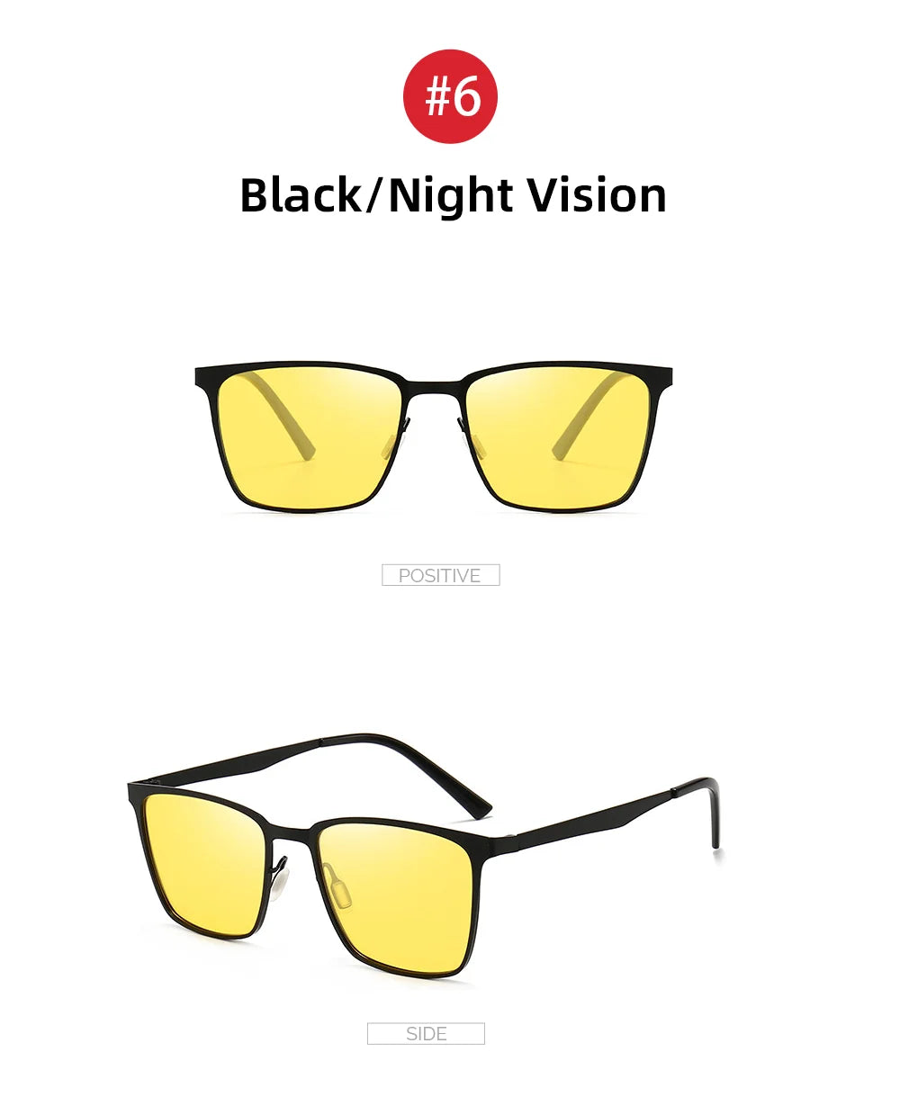 Men’s Retro Rectangular Polarized Sunglasses VIVIBEE, Matte Black UV400 Eyewear, Women Stylish Outdoor Driving Glasses