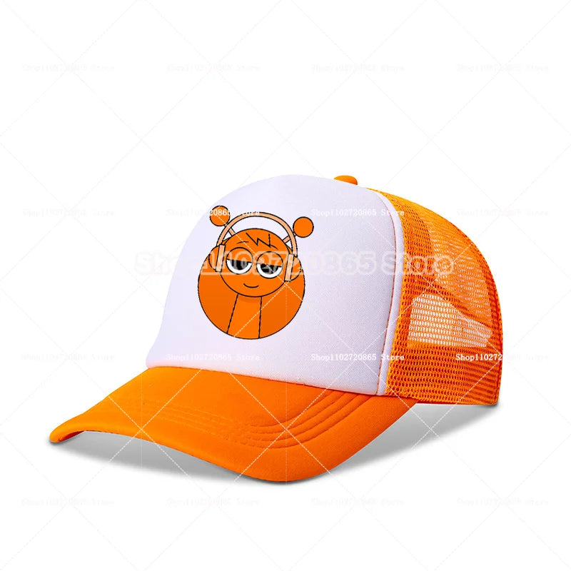 Sprunkis baseball sapka – egyszerű, divatos, sportos, alkalmi fejfedő – népszerű játék, anime-figurás sapkák – nyári napvédő sapka – születésnapi ajándék