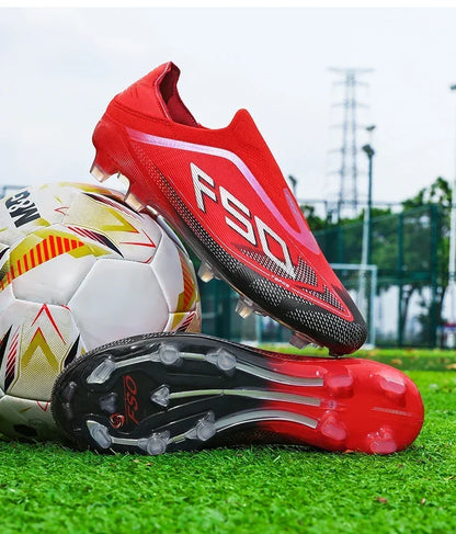 New Men's Soccer Shoes Hot-Selling Grass Cleats High-Quality Match Outdoor Football Boots Non-Slip Boys High-Top Lightweight Sneakers