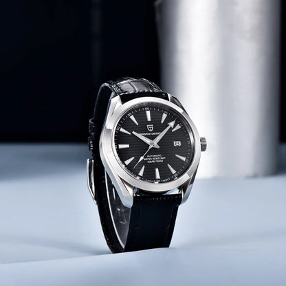 Reloj de lujo para hombre PAGANI DESIGN – Modelo automático mecánico (calibre 8215), de acero inoxidable, hermético, con indicador de fecha y agujas luminiscentes