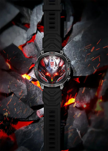 Men's Fashion Outdoor Sport GPS Smart Watch with AMOLED HD Screen, Heart Rate Monitor, and Waterproof Features
