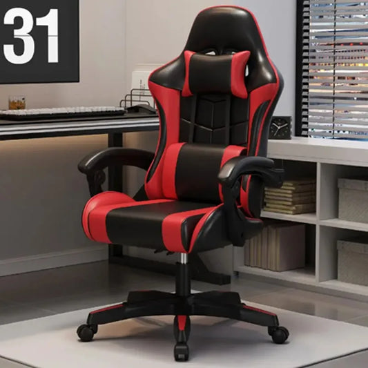Ergonomic Gaming Chair for Home Office Long Hours Streamers Adjustable Reclining Lightweight Durability