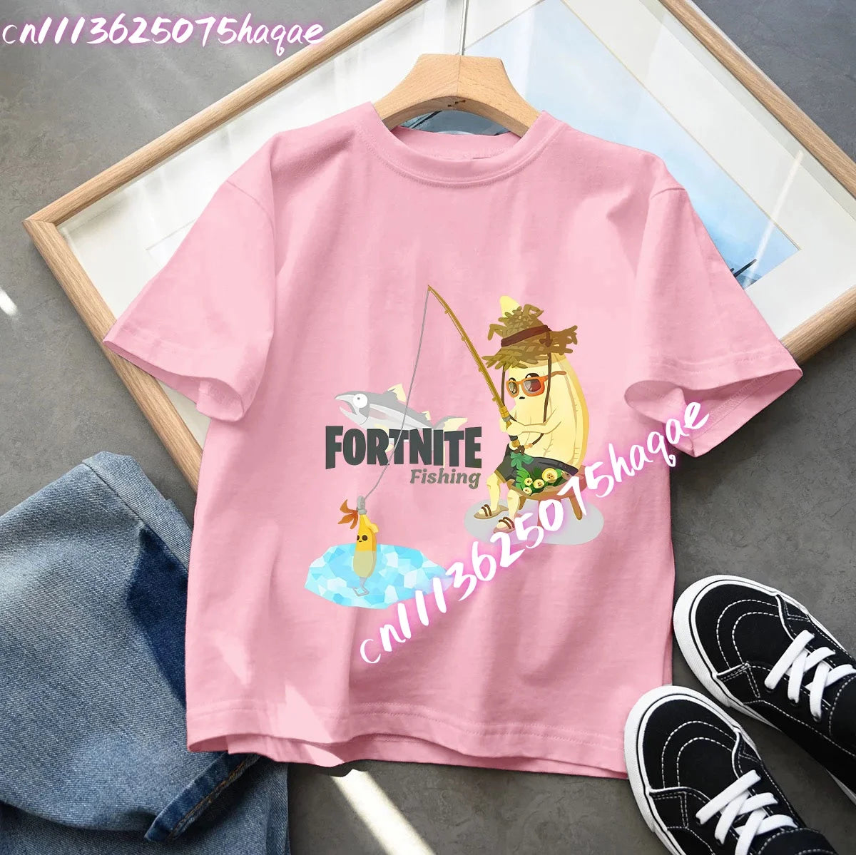 Fortnites Series Summer-børnetøj, hot game T-shirt til drenge og piger, tegneserieprint, kortærmede toppe til børn, sjove fødselsdagsgaver