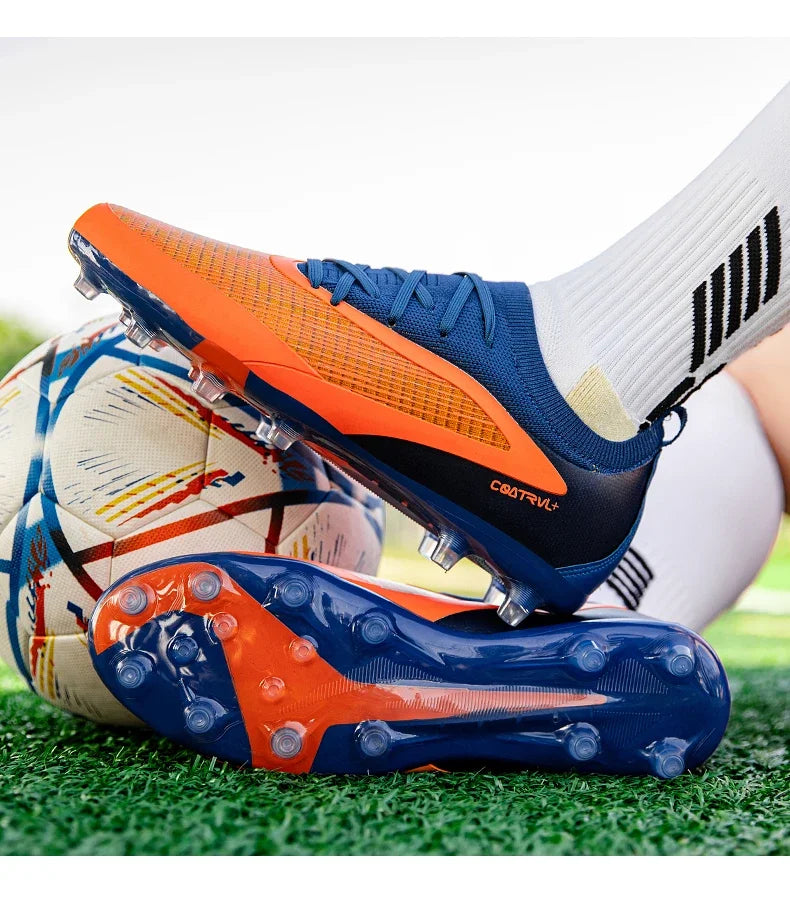 Chuteiras de Futebol para Homem Novas, com Pitons para Exterior, Respiráveis, Antiderrapantes, para Adulto, Desporto, Pitons Longos, Treino, Rapaz, Jogo, Confortáveis
