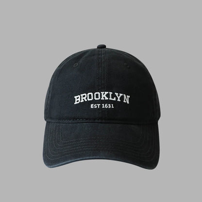 Gorra de béisbol de algodón suave con letras para mujer y hombre, bordado retro, visera curvada, gorra unisex para coleta, hip hop, gorra de camionero y gorras para el sol