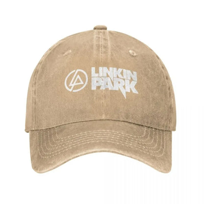 Linkins Meteora Minutes To Midnight Casquettes de baseball pour hommes et femmes, pour le parc et la chasse, effet vieilli et délavé, style vintage, pour le golf et les activités de plein air, à fermeture à pression
