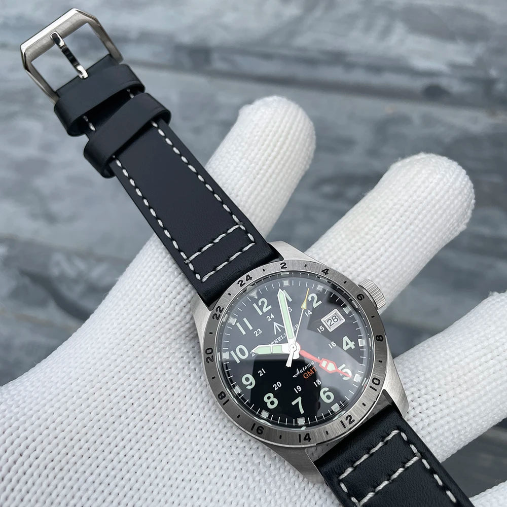 STEELFLIER Ufficiale SF792 GMT Orologio da polso meccanico Movimento NH34 Super BGW9 C3 Luminoso Impermeabile fino a 200 m Orologio da immersione di lusso da uomo