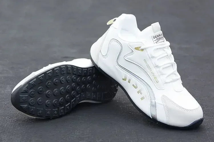 Sneakers da uomo in pelle PU impermeabili, scarpe sportive casual, scarpe da tennis leggere, traspiranti, piatte e antiscivolo, Zapatillas Hombre