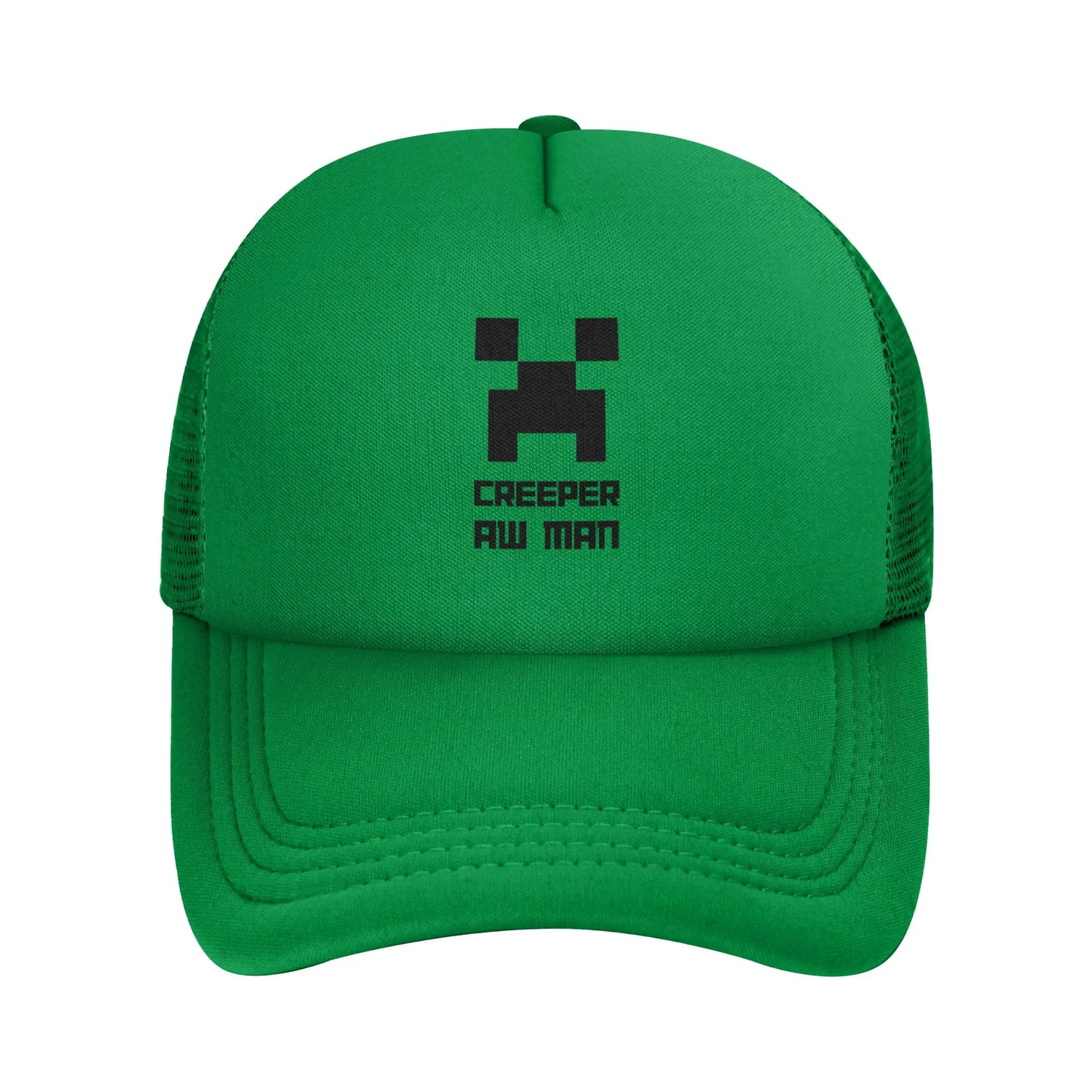 Unisex Creepers mob sticker Trucker Cap Mesh Baseball Cap Snapback Caps Hats Sun Hats Breathable Golf Hats Summer