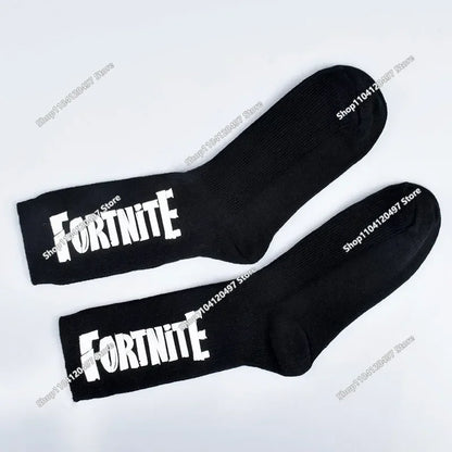 FORTNITE Sports Socks Summer Black White Breathable Low Cut Socks No Show Cotton Soft Athletic Casual Short Socks