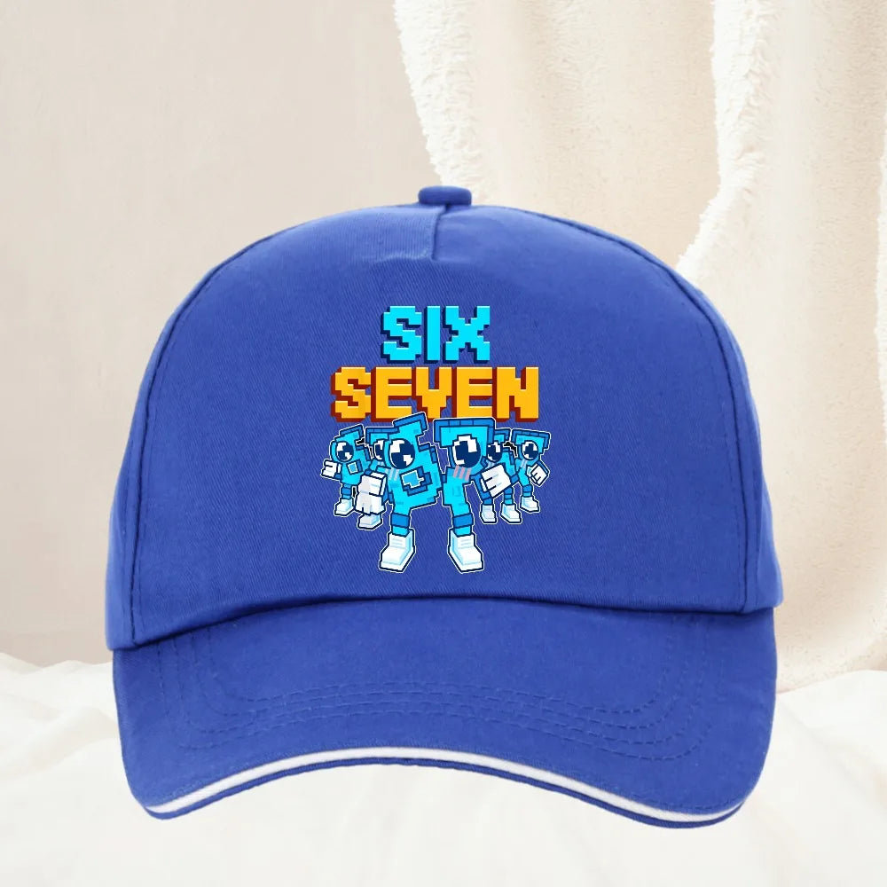 Meme 67 Six Seven 6 7 olasz Brainrot baseball sapka, férfi trucker sapka, tavaszi, alkalmi, szabadtéri, edzőtermi, napellenzős, snapback sapka