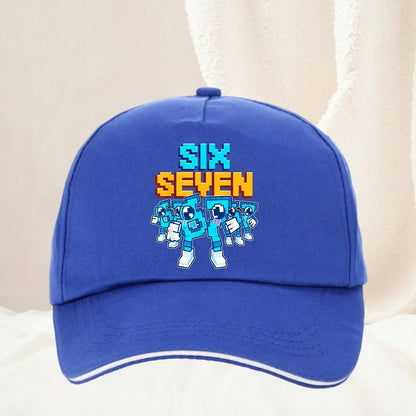 Meme 67 Six Seven 6 7 olasz Brainrot baseball sapka, férfi trucker sapka, tavaszi, alkalmi, szabadtéri, edzőtermi, napellenzős, snapback sapka