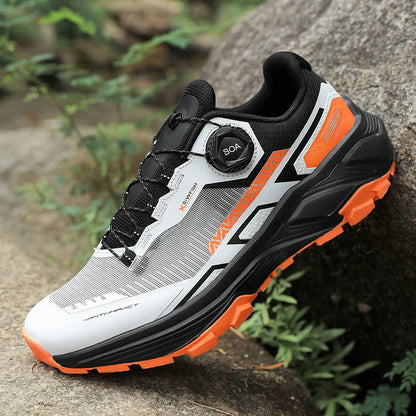 Men's Stylish Outdoor Hiking Shoes Hard-wearing Trekking Sneakers with Plush Warm Lining for Winter Male Footwear
