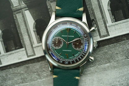 FARASUTE Retro Japan VK64 Quartz Movement Chronograph Wristwatch For Male Fashion Sapphire Sports Watches Men Clock reloj hombre
