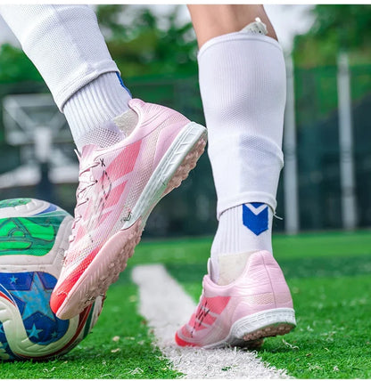 Nouvelles chaussures de football pour hommes, chaussures de sport d'extérieur, chaussures d'entraînement, chaussures de football antidérapantes, baskets professionnelles ultralégères unisexes