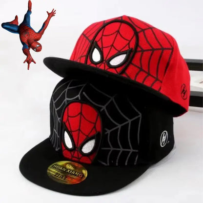 Anime-tegneserie Spiderman-hatte til børn, småbørn og babyer – baseballkasketter til forår og sommer – justerbare snapback-kasketter i hiphop-stil til børn