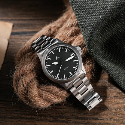 Militado  ML18 36mm Men Watch VH31 Quartz Movement Watches Luminous Sapphire Double Domed Crystal Waterproof Vintage Wristwatch