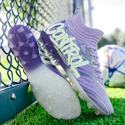 Nouveaux hommes bottes de Football crampons baskets haut de gamme chaussures de Football de haute qualité antidérapant Futsal herbe Match intérieur vente chaude FG/TF