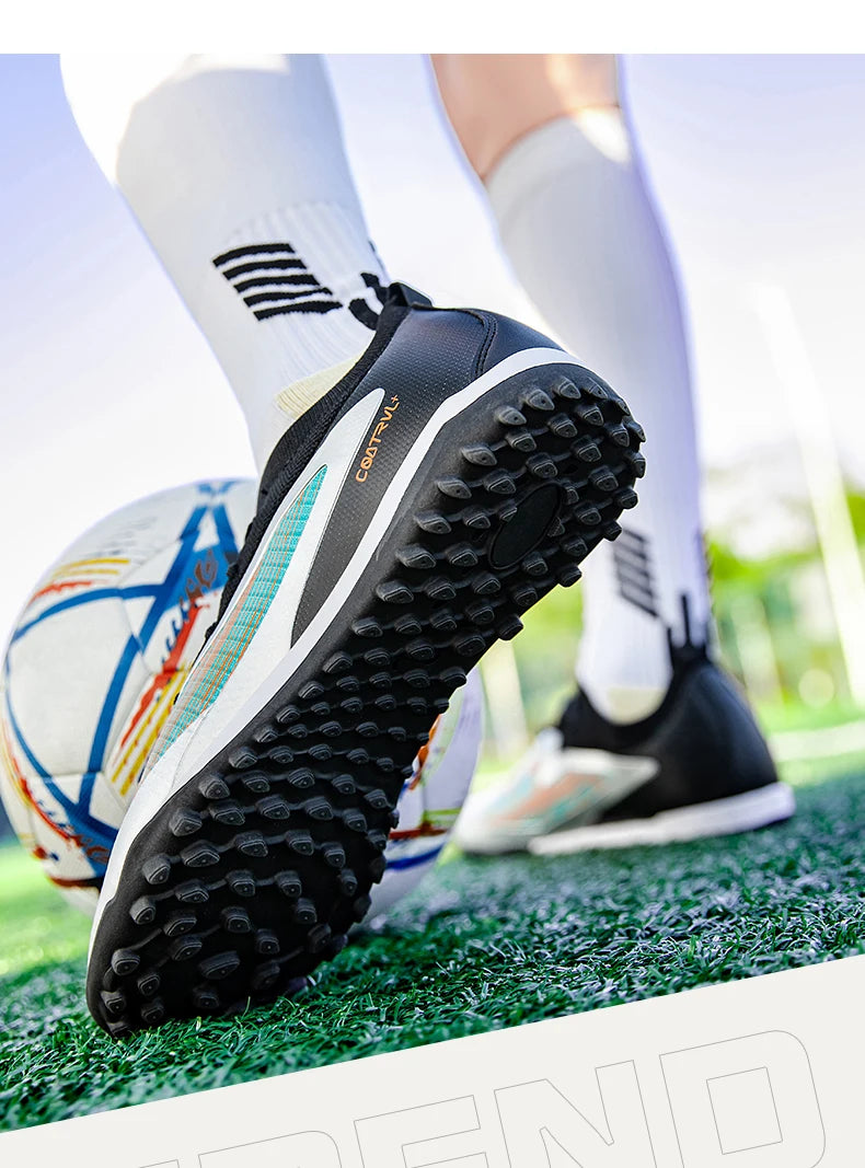 Chuteiras de Futebol para Homem Novas, com Pitons para Exterior, Respiráveis, Antiderrapantes, para Adulto, Desporto, Pitons Longos, Treino, Rapaz, Jogo, Confortáveis