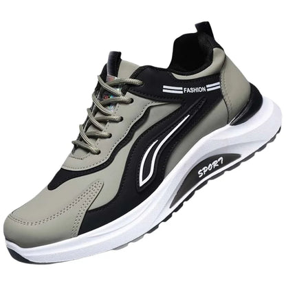 Modne męskie buty sportowe w koreańskim stylu, sznurowane, casualowe, do biegania, wygodne, oddychające, z grubą podeszwą